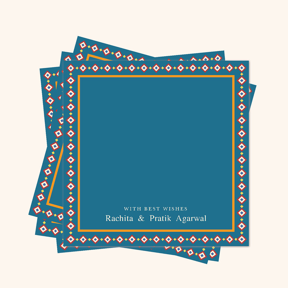 Gift Tags Set of 24 - Blue Patola