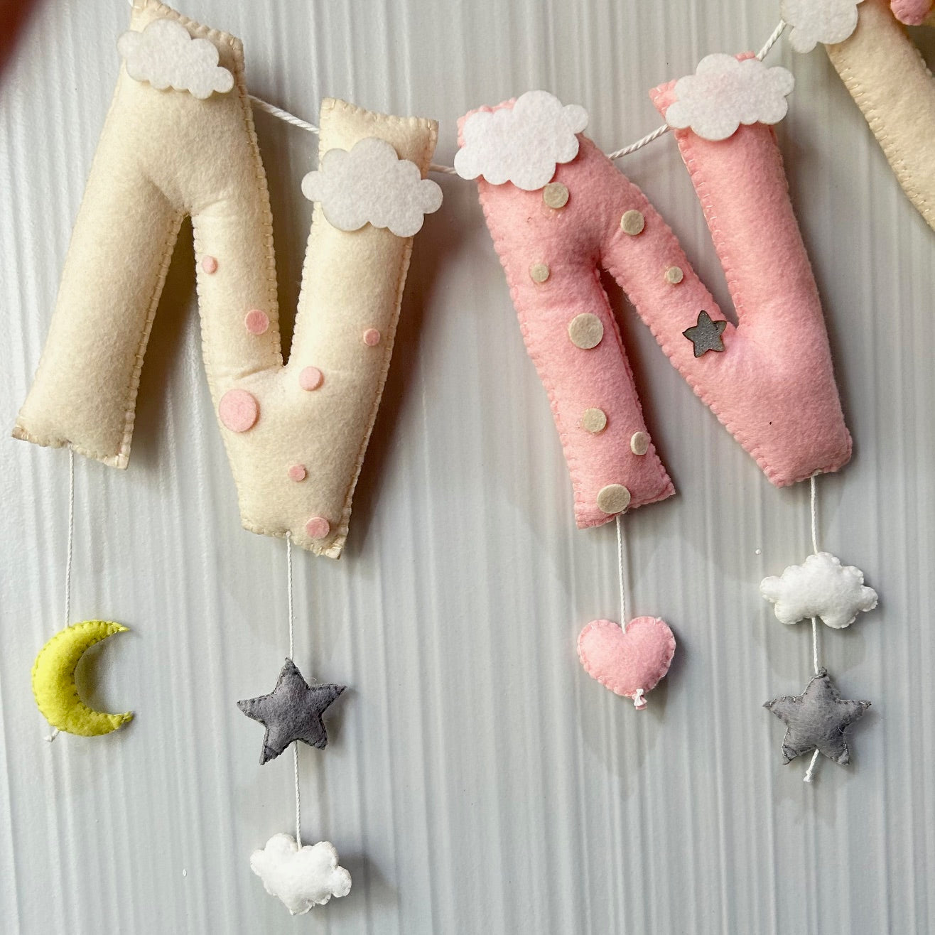 Babble Wrap Dreamy Teddy Name Bunting/Garland