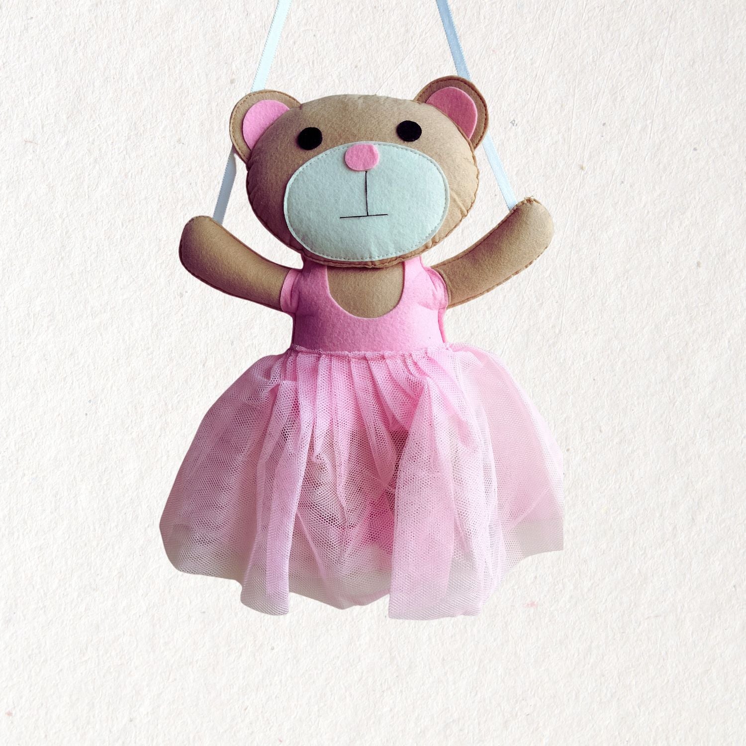 Junior Teddy Doll Personalised Name Hanging