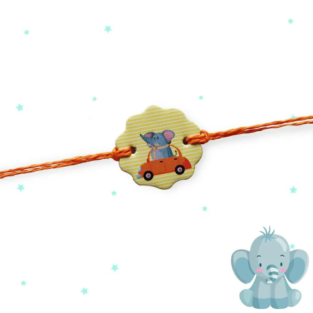 Babble Wrap Elephant Craft Rakhi