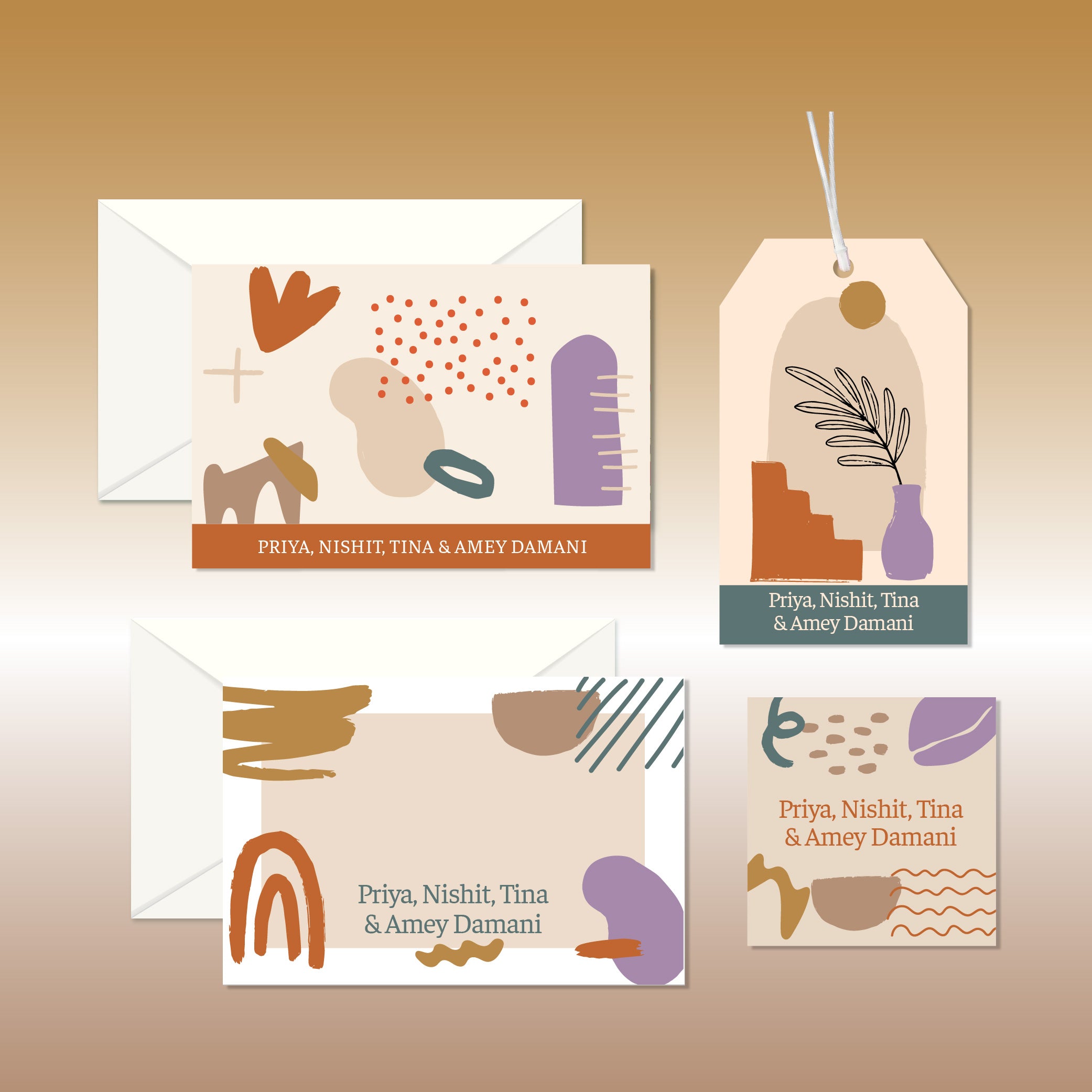 Personalized Stationery Gift Set - Set of 24 or 48