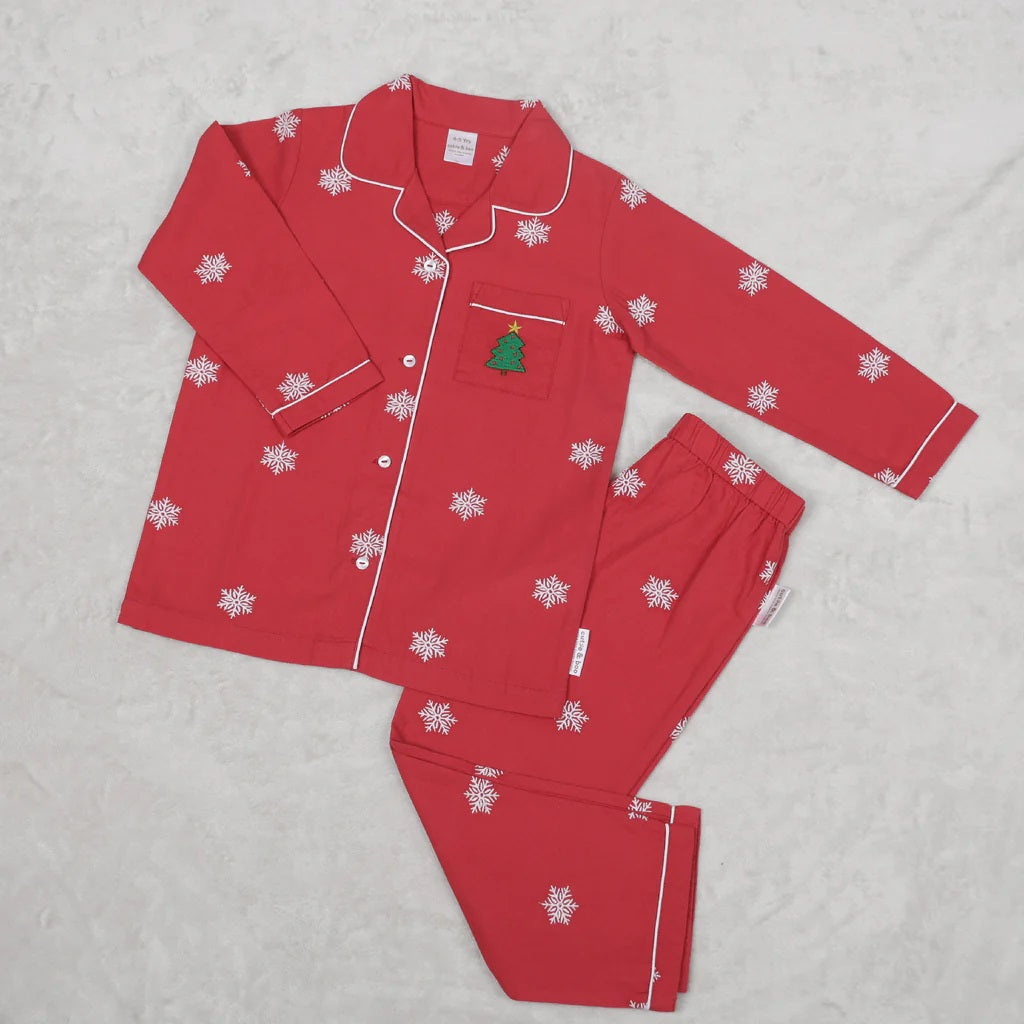 Embroidered Snowflake NightSuit