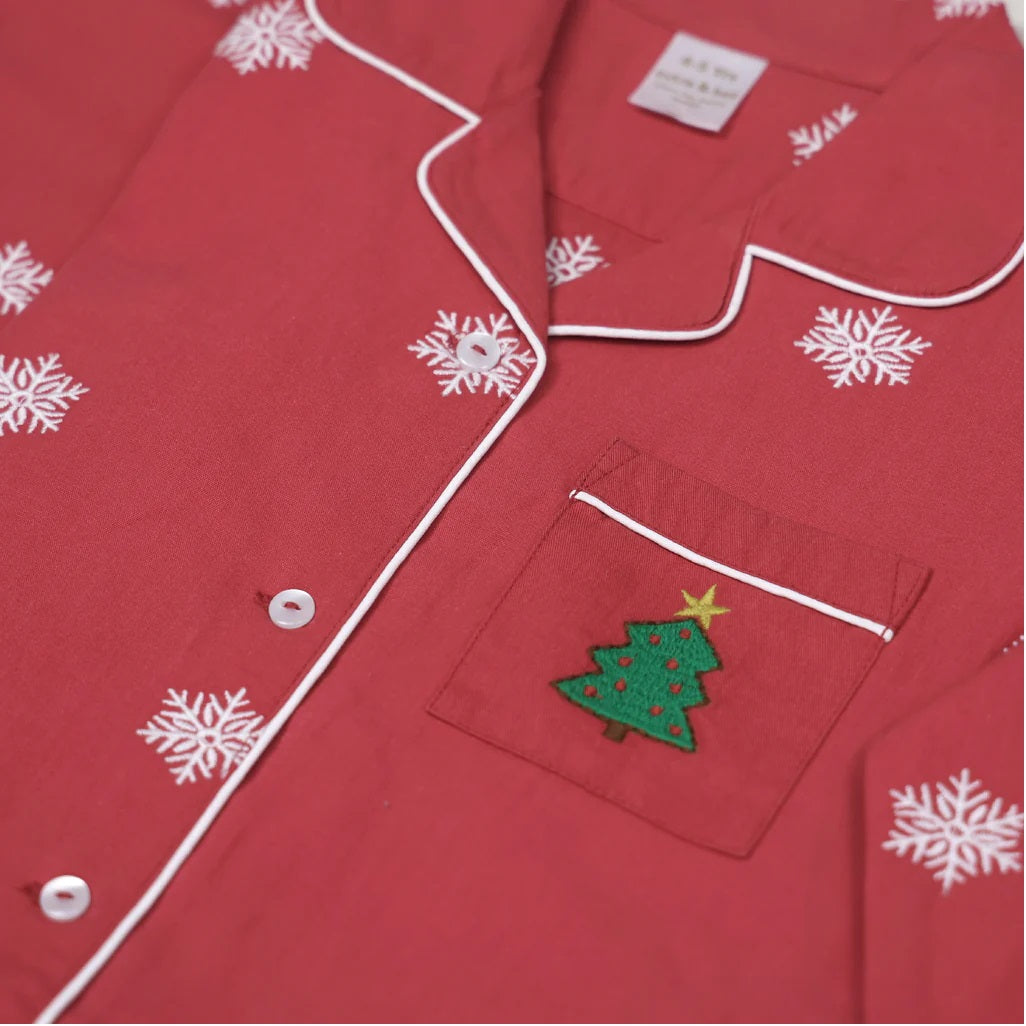 Embroidered Snowflake NightSuit