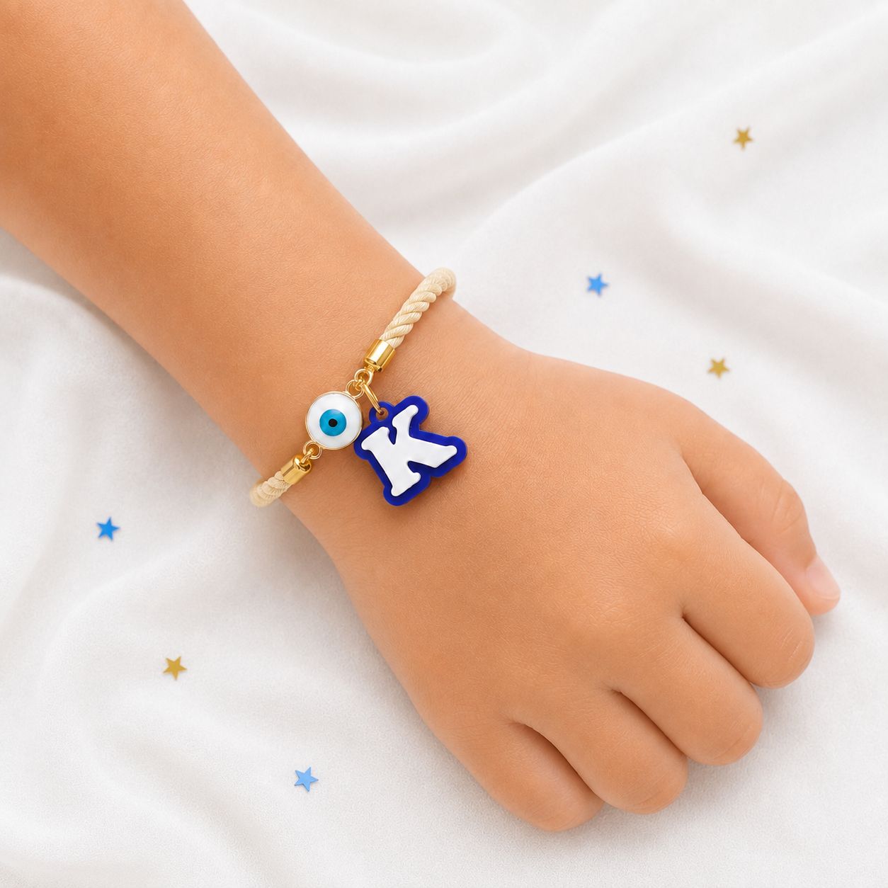 Babble Wrap Evil Eye Initial Rakhi
