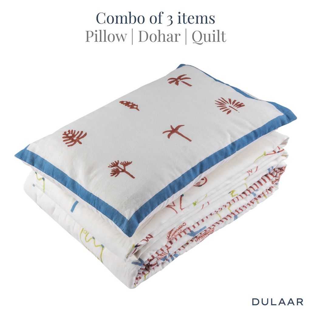 Mulmul Bedding Set | Hand-Block Printed