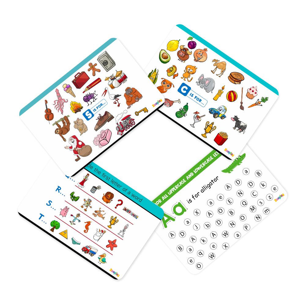 Alphabet Flashcards With Activity- Pack of 26