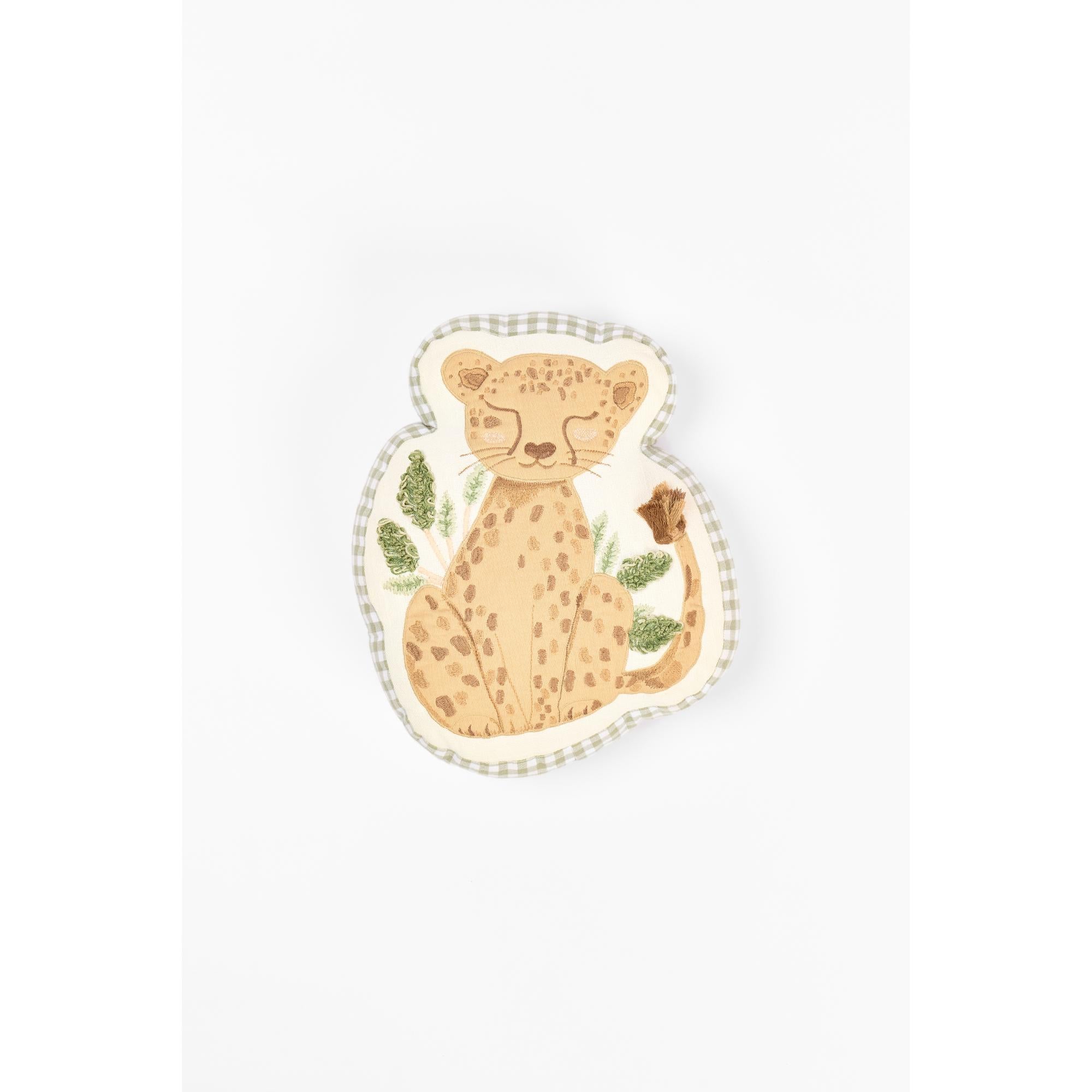 Sleepy Cheetah Shaped Cushion