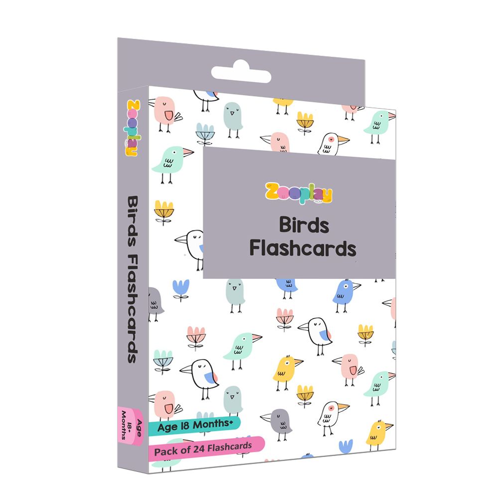 Birds Flash Cards For Kids- Pack of 24