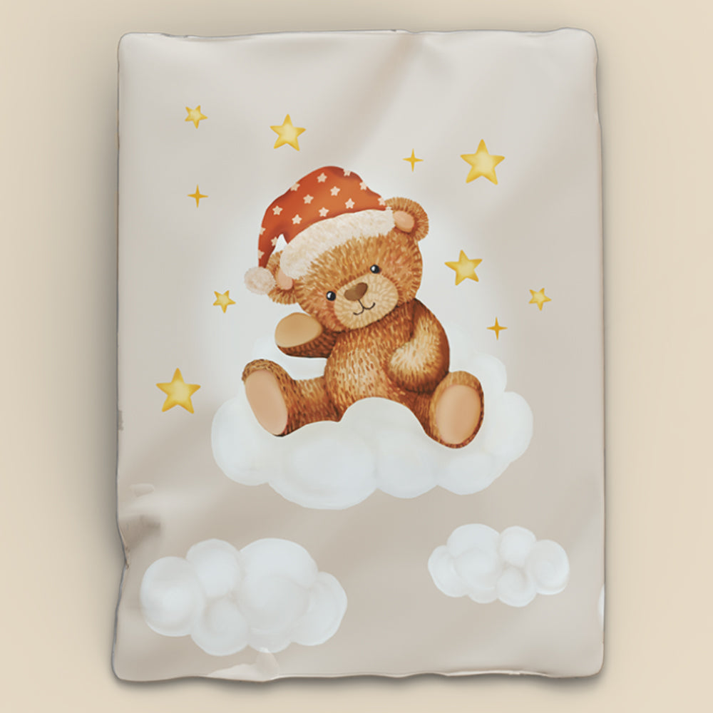 Fancy Fluff Organic Toddler/Baby Comforter - Cuddle Bear