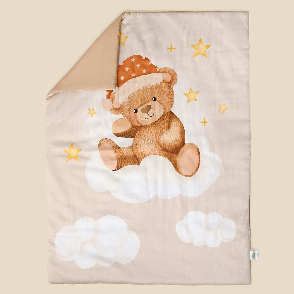 Fancy Fluff Organic Toddler/Baby Comforter - Cuddle Bear