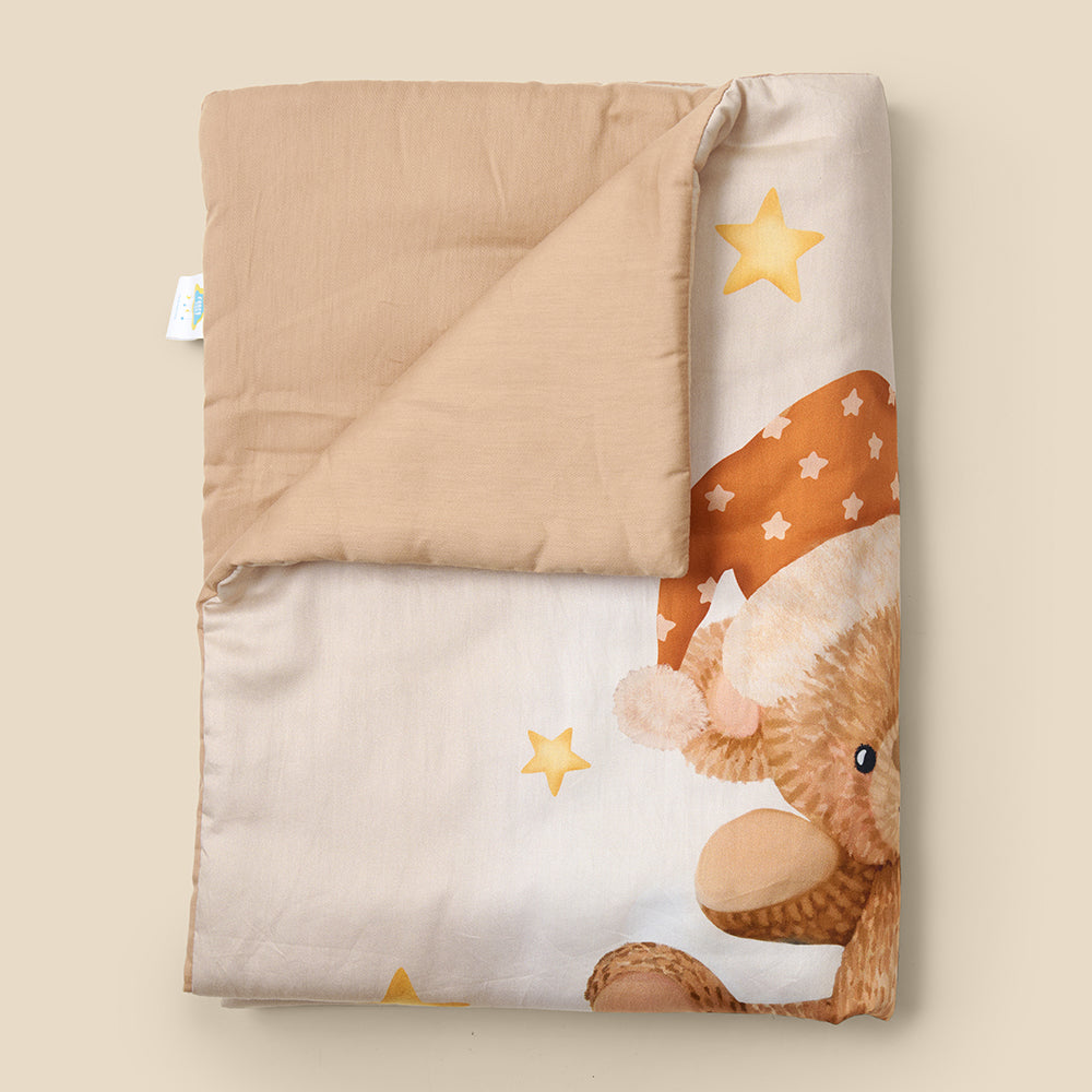 Fancy Fluff Organic Toddler/Baby Comforter - Cuddle Bear