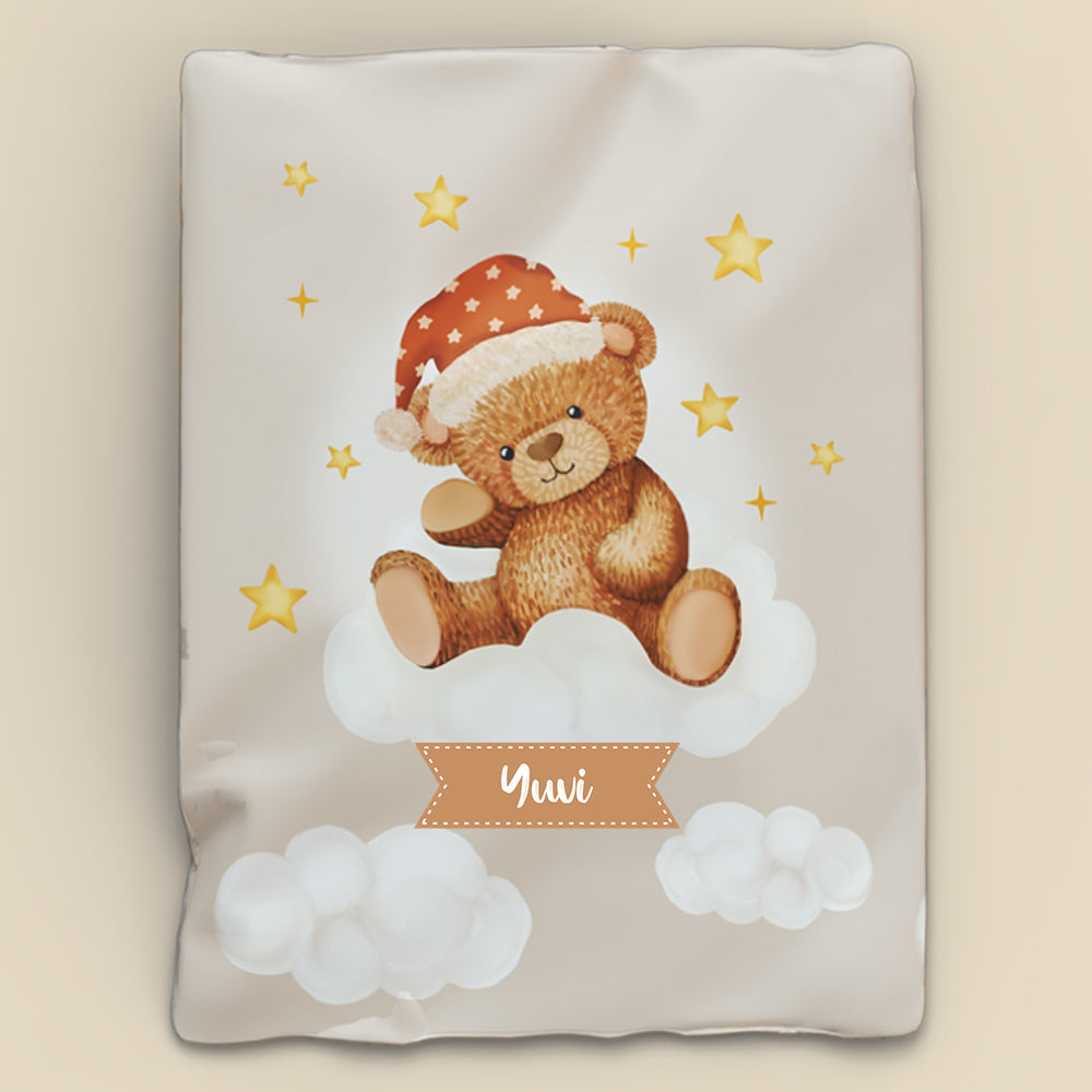 Fancy Fluff Organic Toddler/Baby Comforter - Cuddle Bear