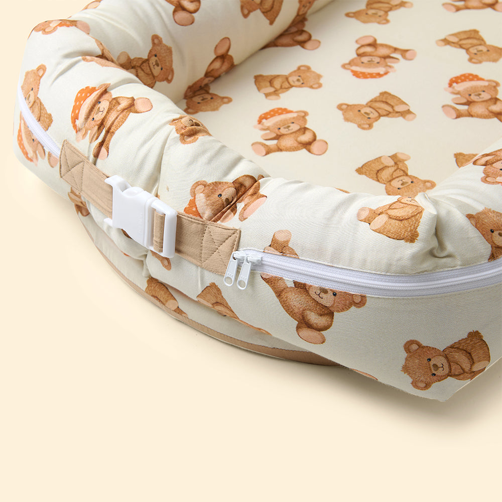 Fancy Fluff Organic Cocoon Cover - Cuddle Bear