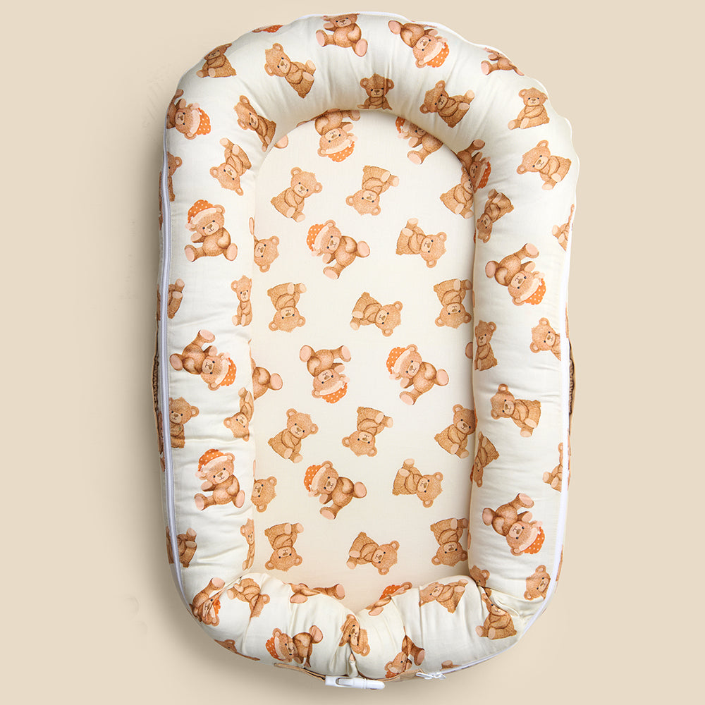 Fancy Fluff Organic Cocoon Cover - Cuddle Bear