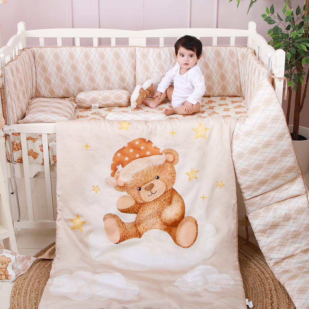 Fancy Fluff Organic Full Bumper Cuddle Bear – Buy Now at My Baby