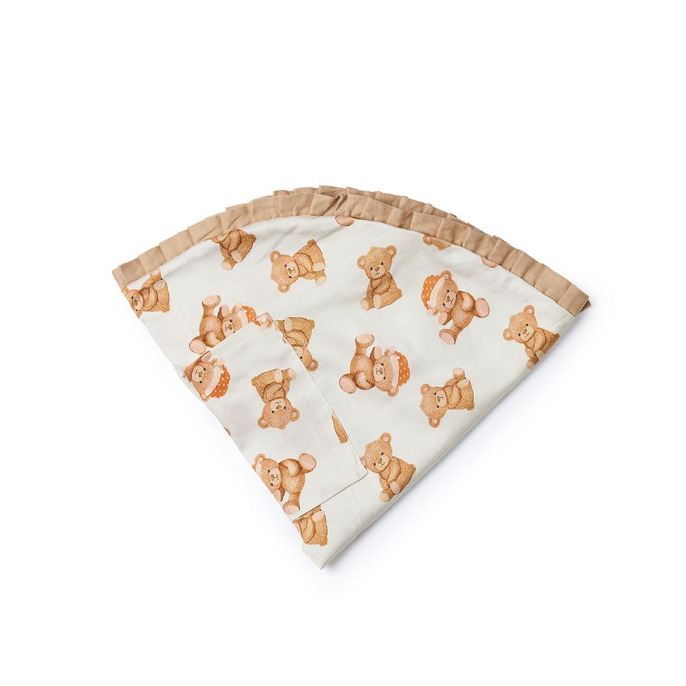 Fancy Fluff Organic Feeding Pillow Cover - Cuddle Bear