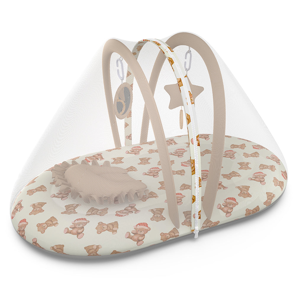 Fancy Fluff Organic Mosquito Net Set - Cuddle Bear