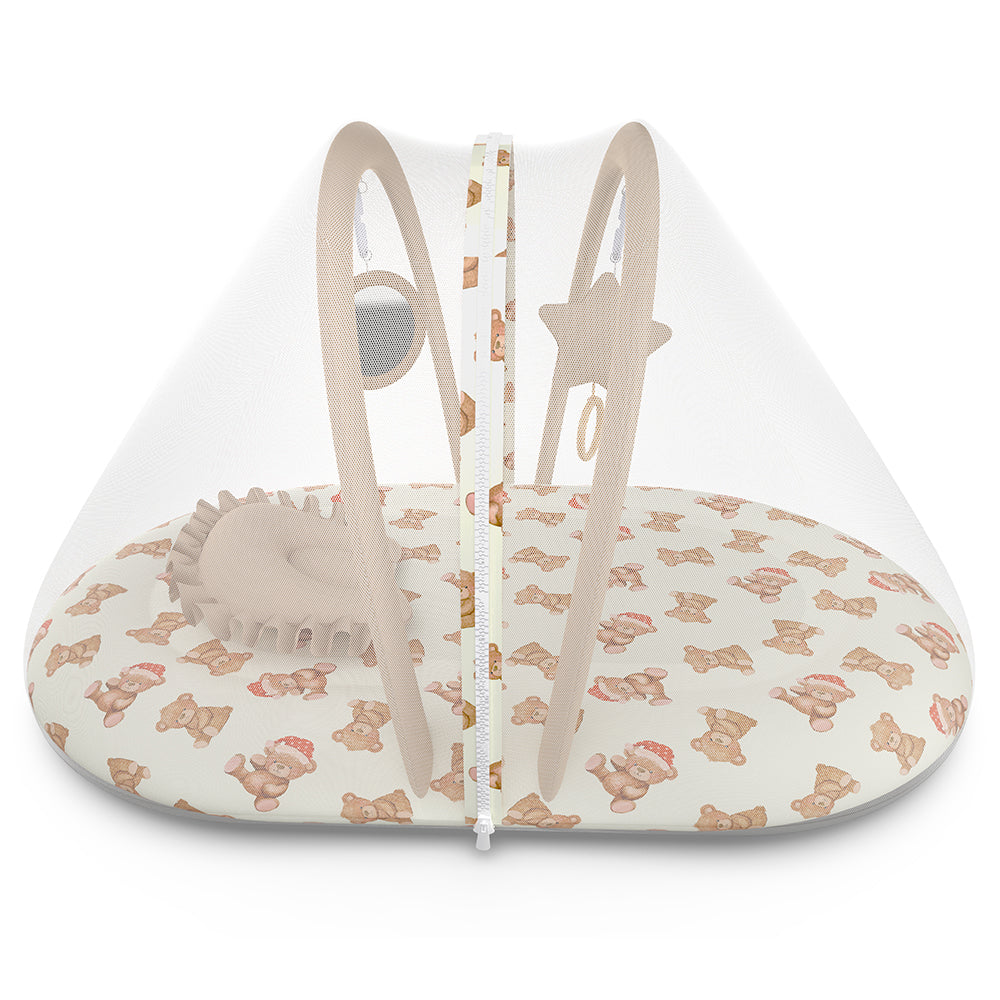 Fancy Fluff Organic Mosquito Net Set - Cuddle Bear