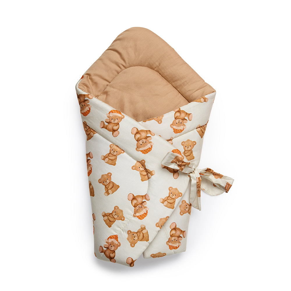 Fancy Fluff Organic Baby Wrap - Cuddle Bear