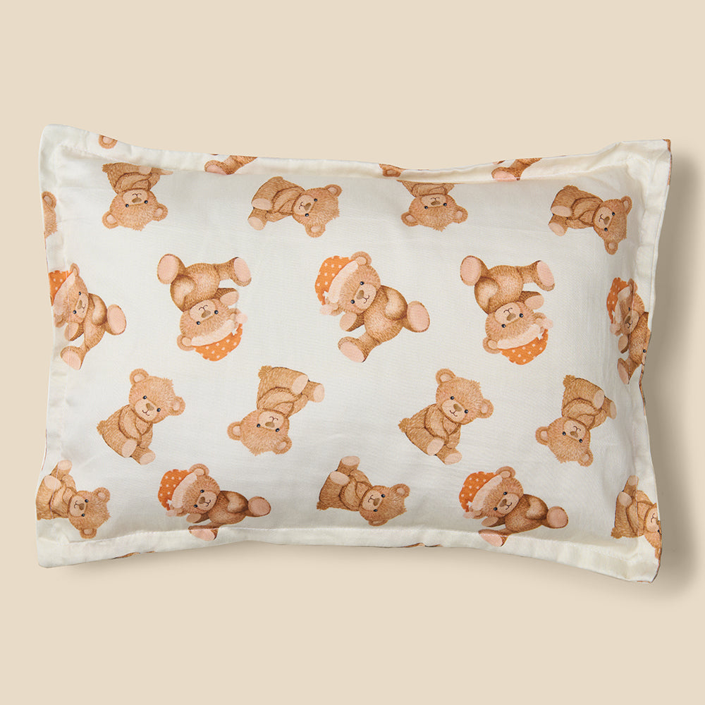 Fancy Fluff Organic Baby Pillow - Cuddle Bear