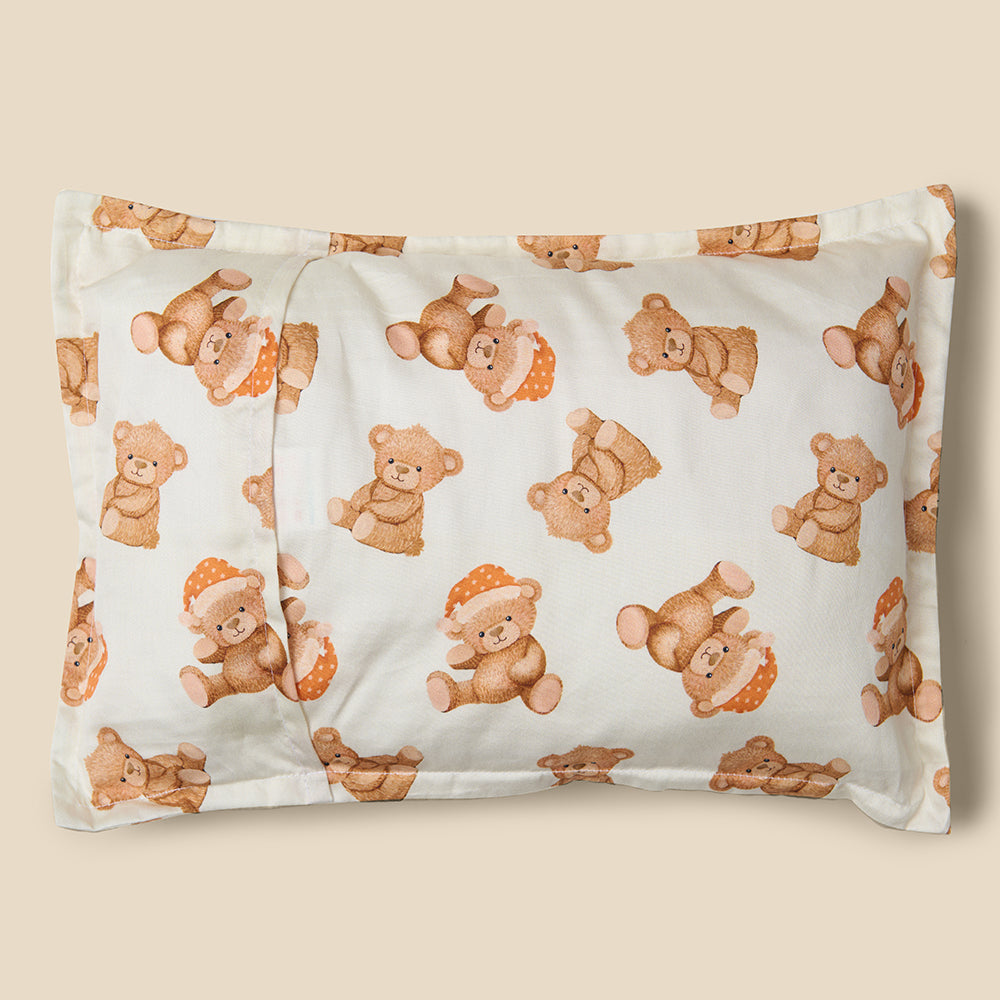 Fancy Fluff Organic Baby Pillow - Cuddle Bear