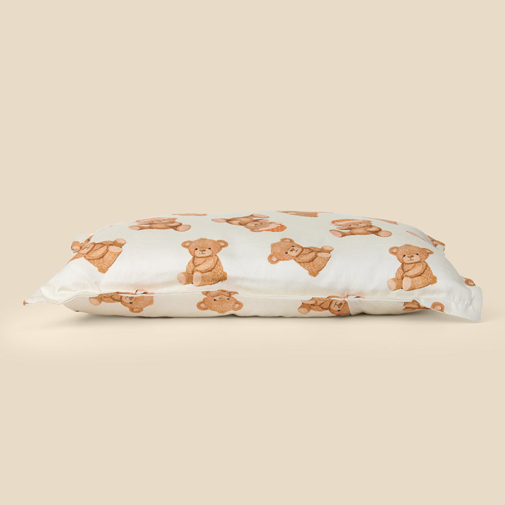 Fancy Fluff Organic Baby Pillow - Cuddle Bear