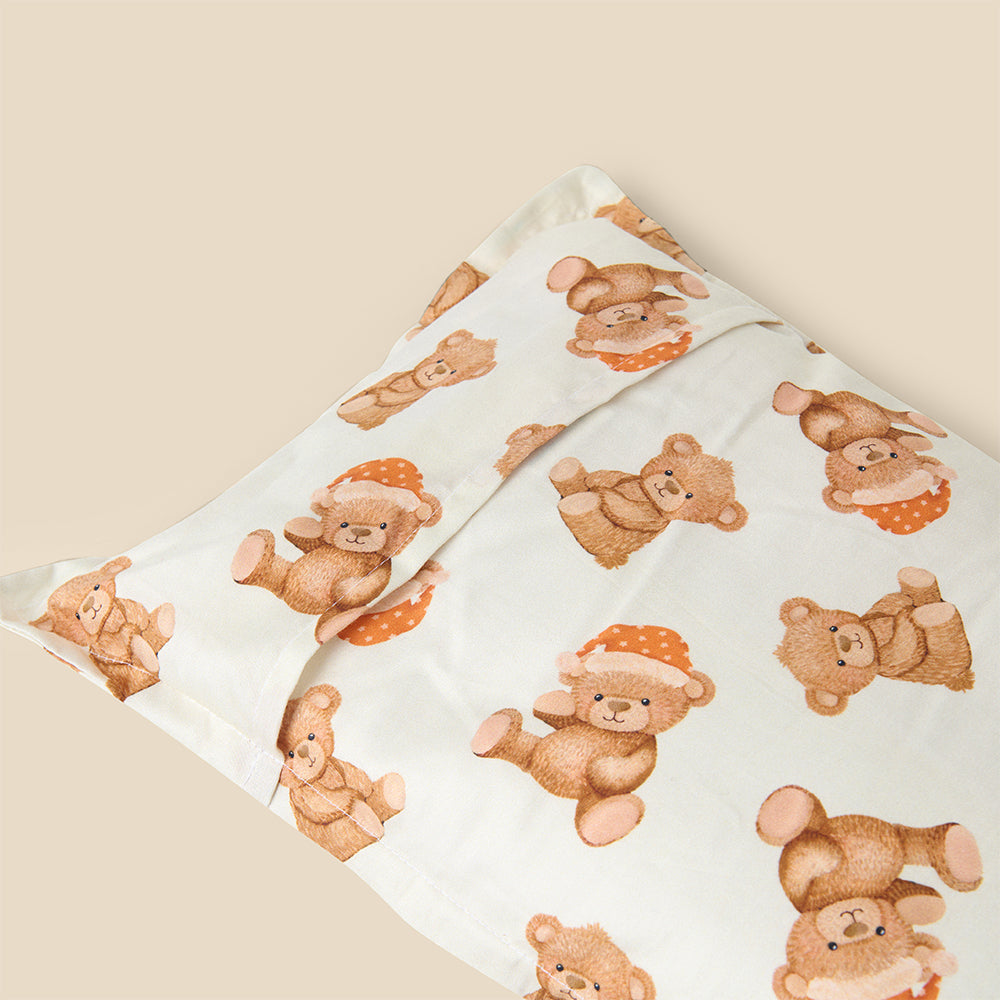 Fancy Fluff Organic Baby Pillow - Cuddle Bear