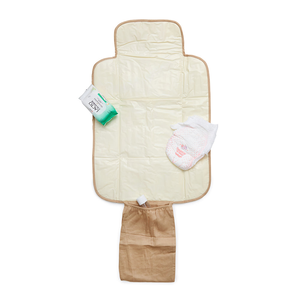 Fancy Fluff Organic Portable Changing Mat  - Cuddle Bear