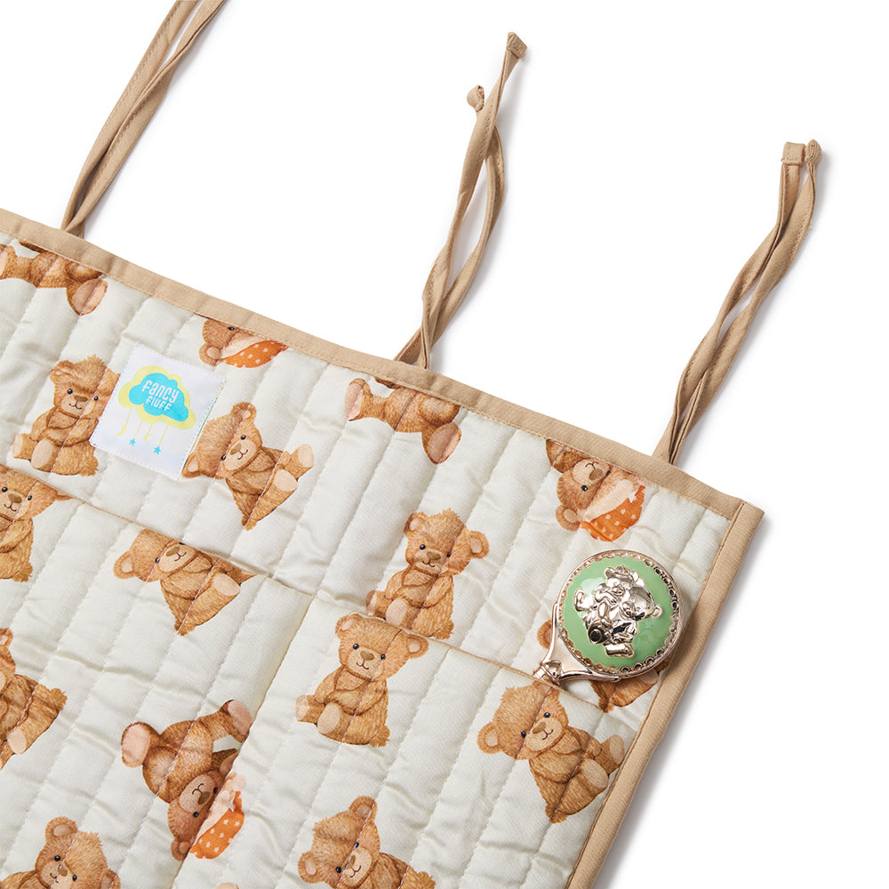 Fancy Fluff Organic Crib Organiser - Cuddle Bear