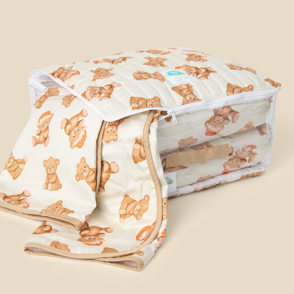 Fancy Fluff Organic Storage Bag - Cuddle Bear (Medium/Large)