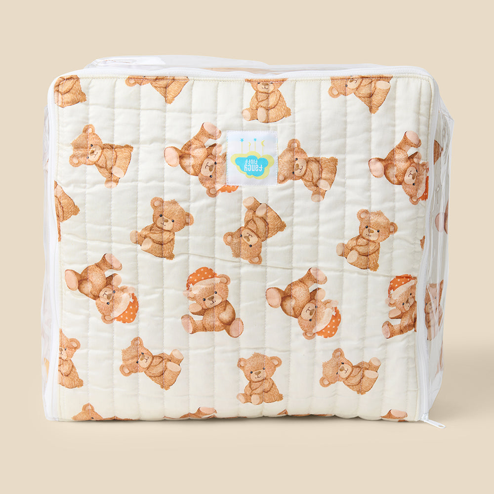 Fancy Fluff Organic Storage Bag - Cuddle Bear (Medium/Large)