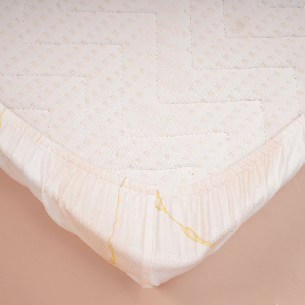 Fancy Fluff Organic Cot Fitted Sheet - Day Dream