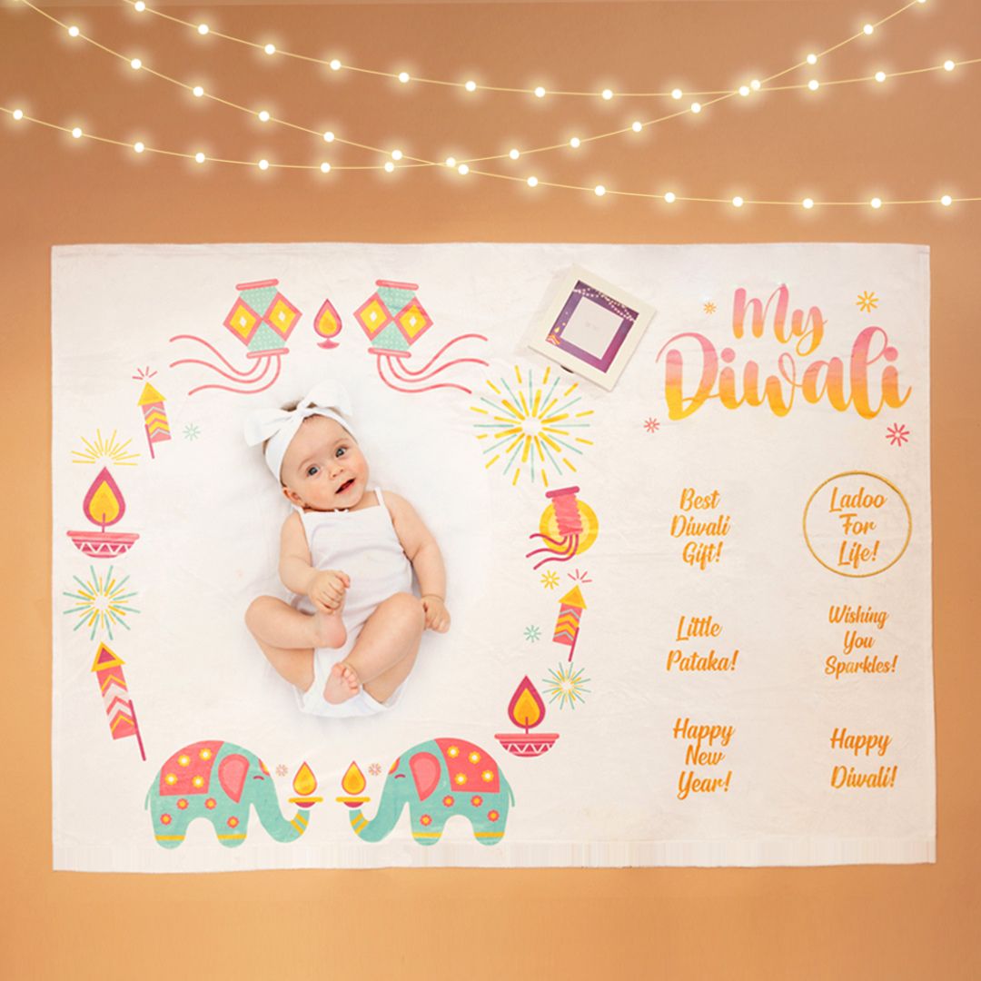 My First Diwali - Milestone Blanket & Frame Set