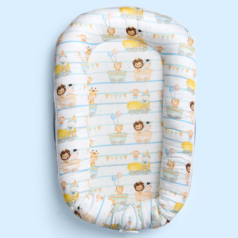 Fancy Fluff Organic Baby Cocoon - Joy Ride