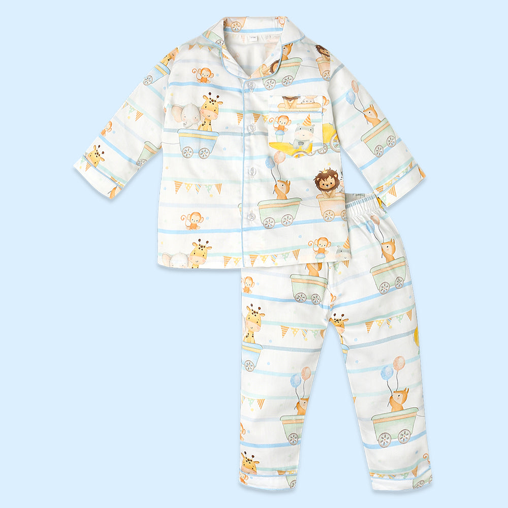 Fancy Fluff Organic Night Suit - Joy Ride