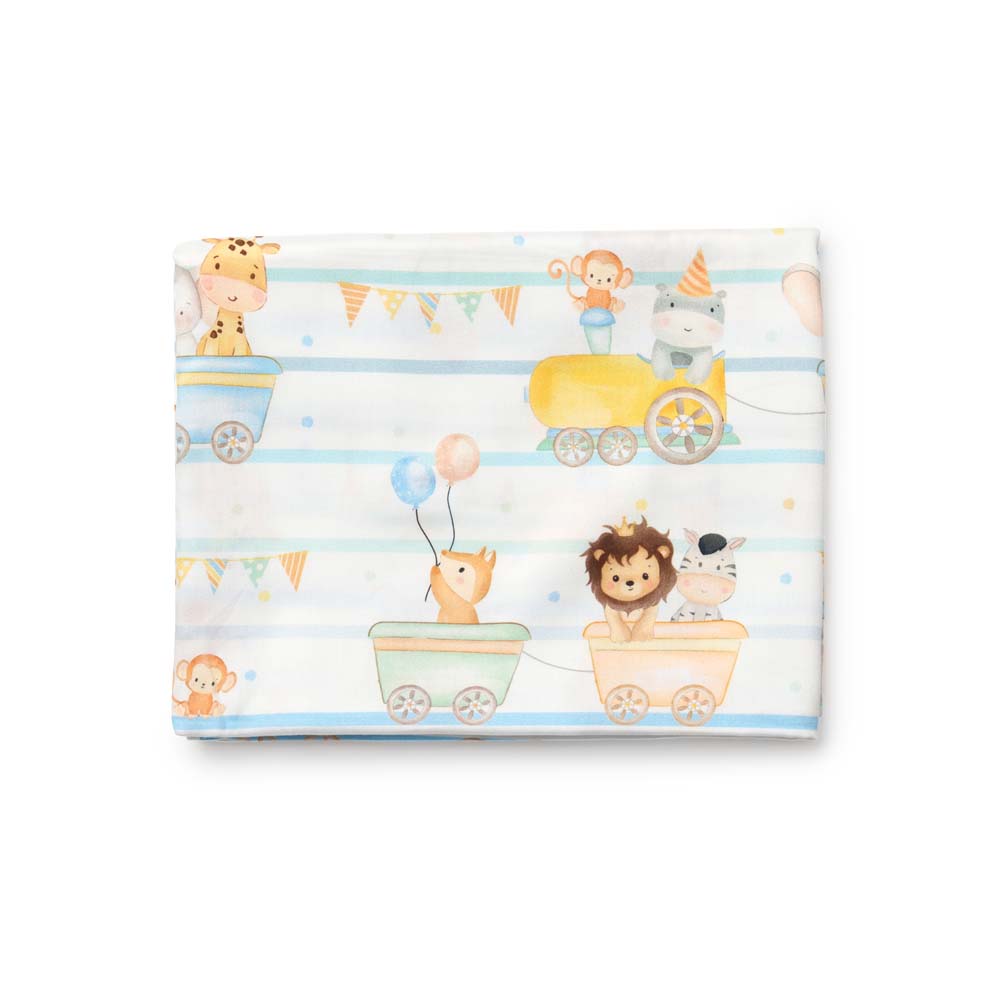 Fancy Fluff Organic Cot Bedsheet - Joy Ride