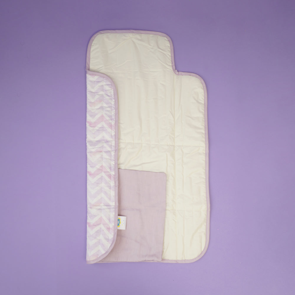 Fancy Fluff Organic Cotton On-The-Go Changing Mat  - Pixie Dust