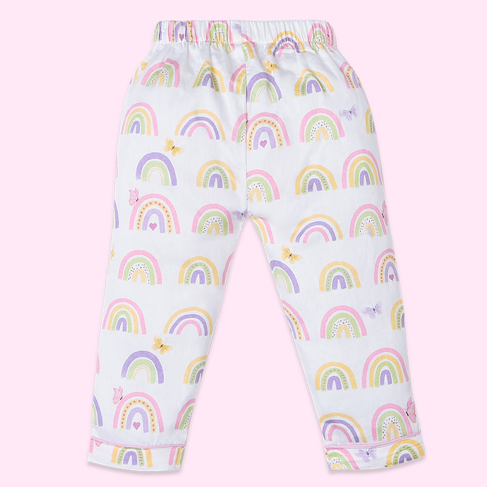 Fancy Fluff Organic Night Suit - Rainbow Dreams