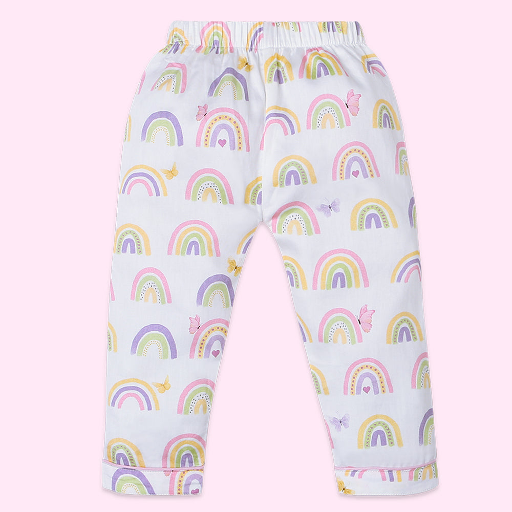 Fancy Fluff Organic Night Suit - Rainbow Dreams