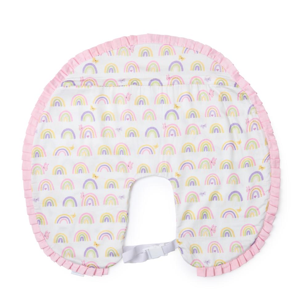 Fancy Fluff Organic Feeding Pillow Cover - Rainbow Dreams