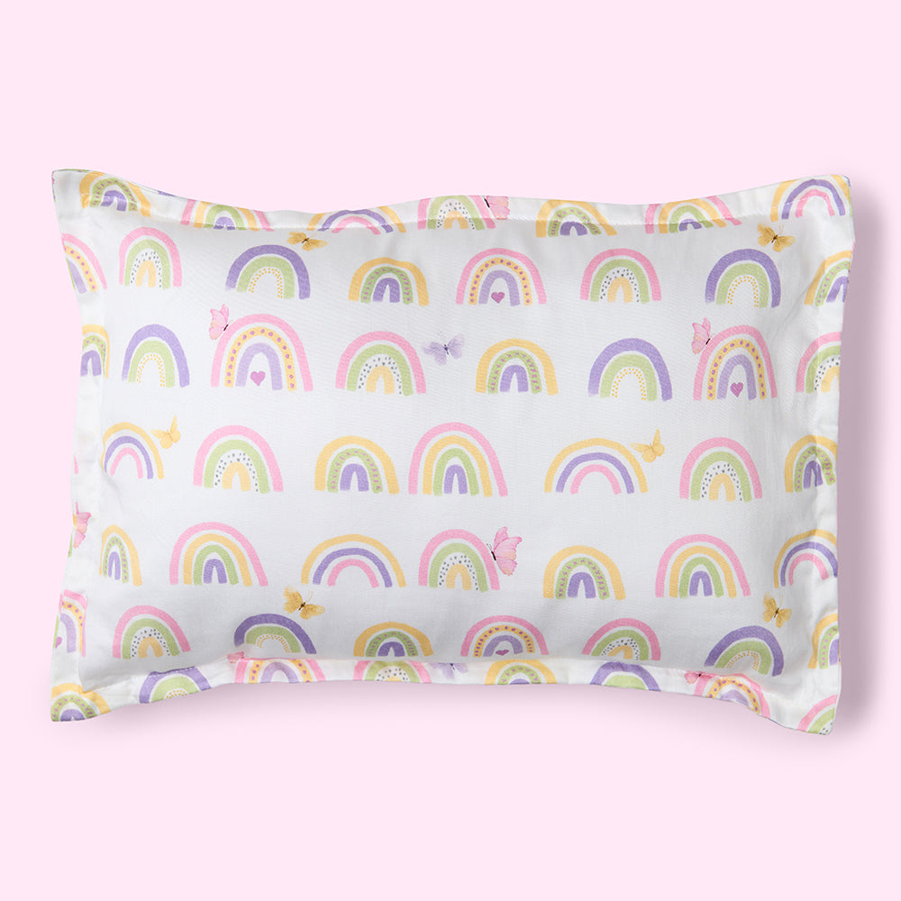 Fancy Fluff Organic Baby Pillow - Rainbow Dreams