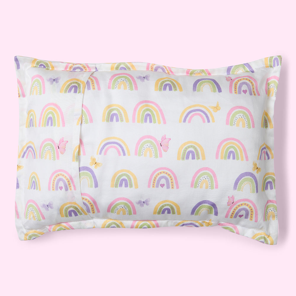 Fancy Fluff Organic Baby Pillow - Rainbow Dreams