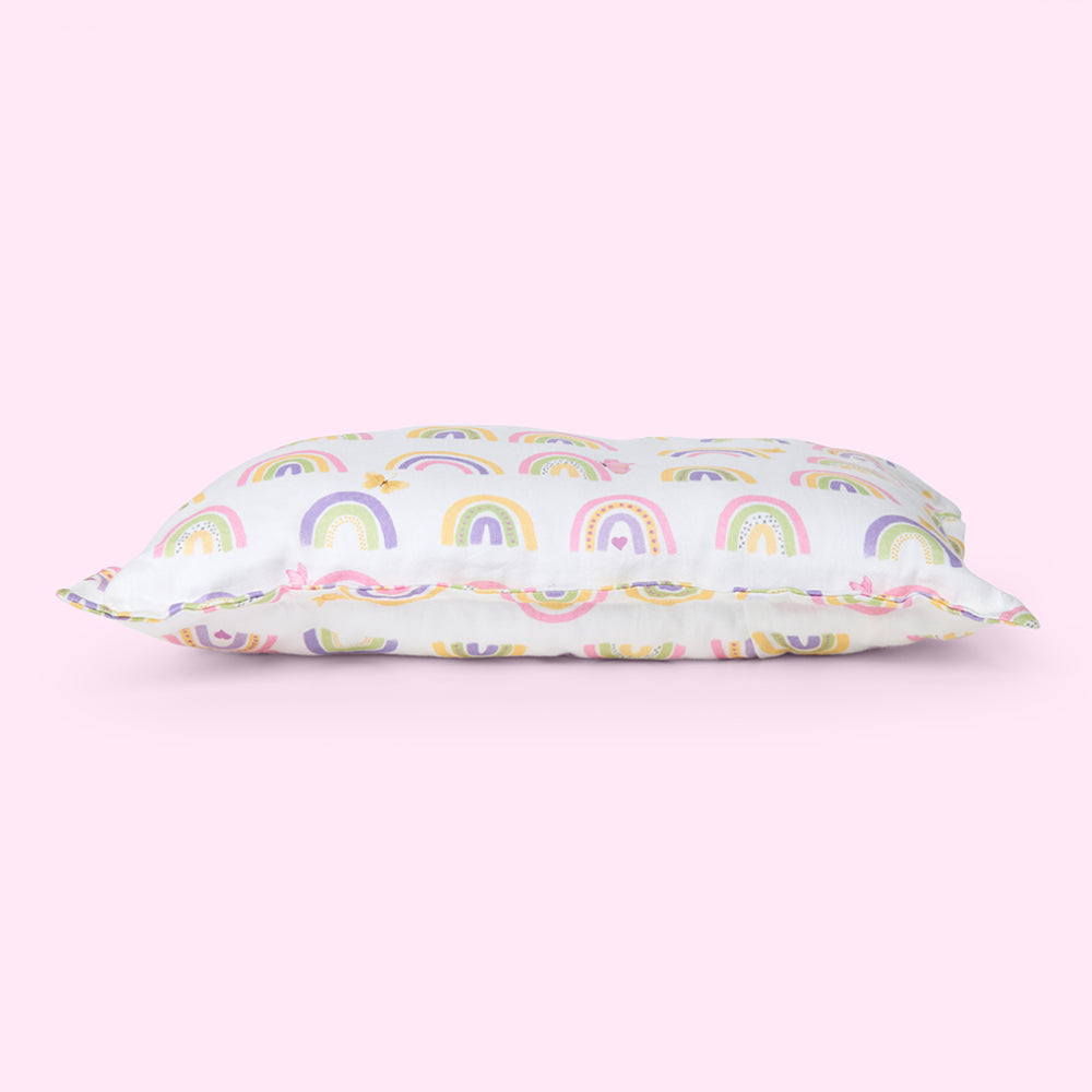 Fancy Fluff Organic Baby Pillow - Rainbow Dreams