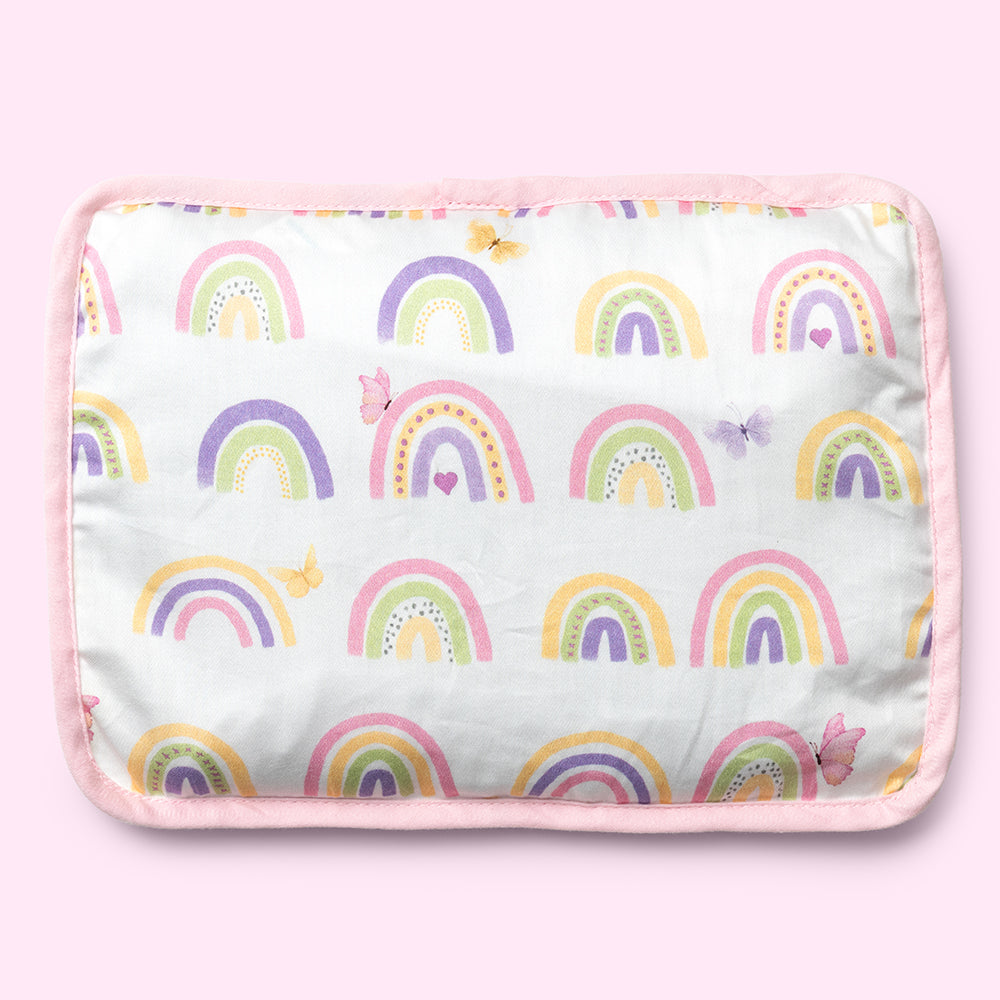 Fancy Fluff Organic Rai Pillow - Rainbow Dreams