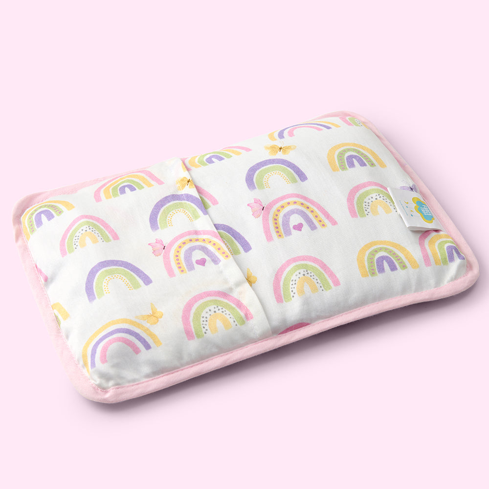 Fancy Fluff Organic Rai Pillow - Rainbow Dreams