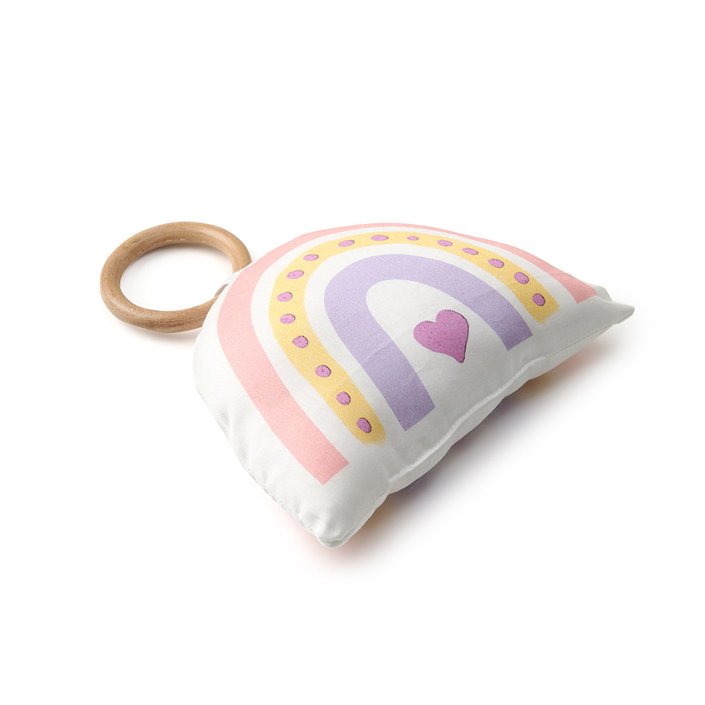 Fancy Fluff Organic Shape Cushion - Rainbow Dreams