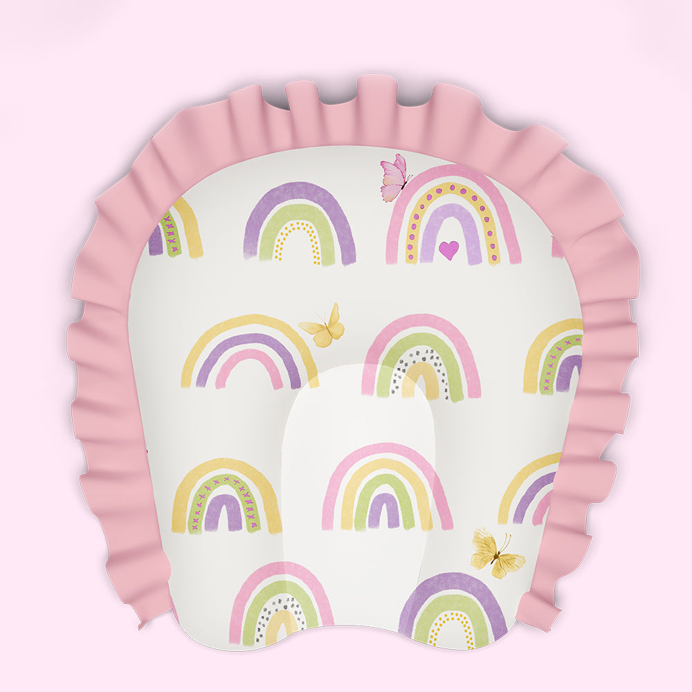 Fancy Fluff Organic U-Pillow - Rainbow Dreams