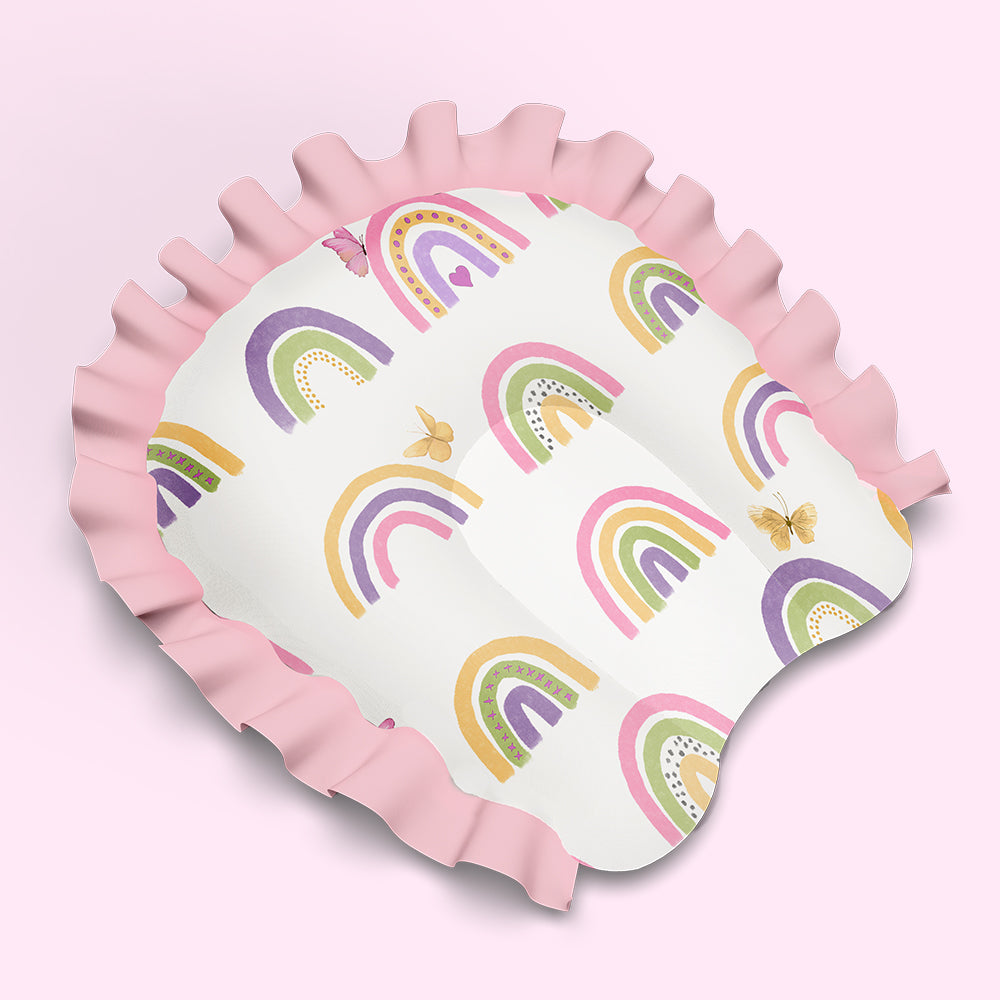 Fancy Fluff Organic U-Pillow - Rainbow Dreams