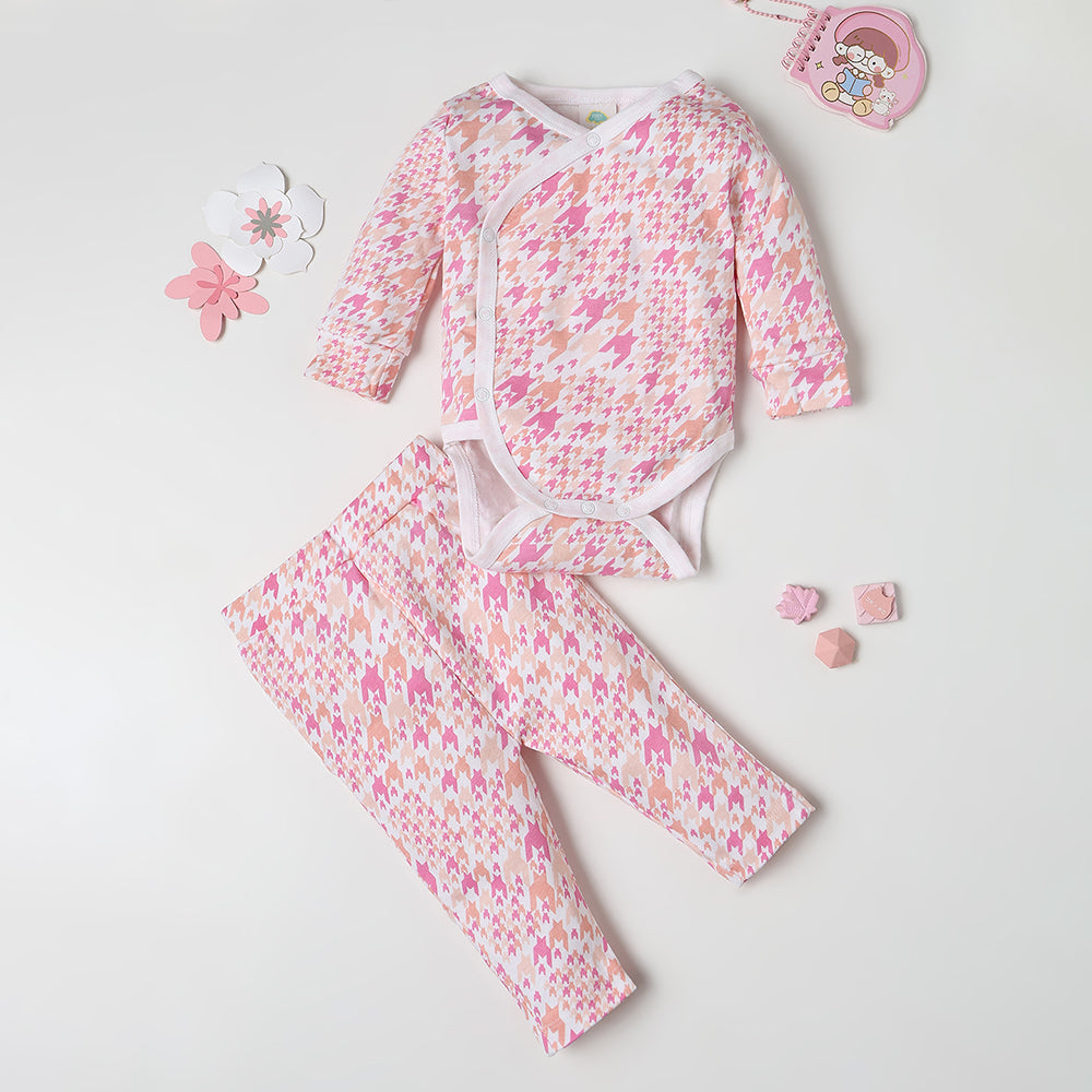 Fancy Fluff Elegance Wrapover Pyjama Set