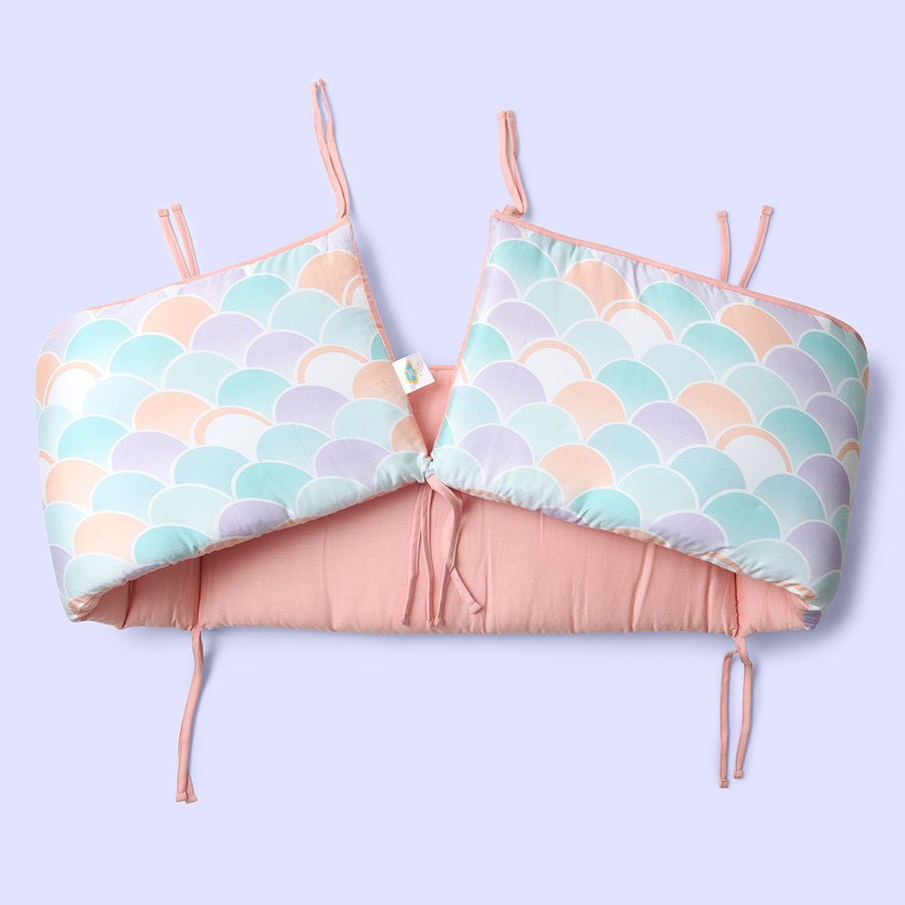 Fancy Fluff Organic Cot Half Bumper - Sea Fantasy